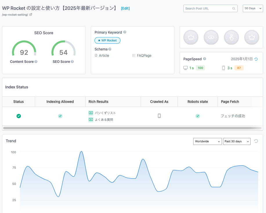 Rank Math SEO とは?メリット・デメリットと他SEOプラグインの比較 11 Rank Math Advanced Post Data